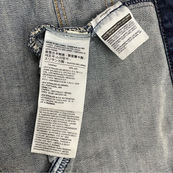 Levi's Original Dark Blue Denim Trucker Jean Jacket
S40117 Women's Size Small - Picture 8 of 9